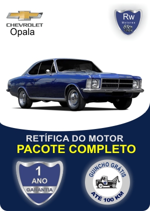 Retífica de motor Chevrolet Opala com garantia pacote completo Rw motores